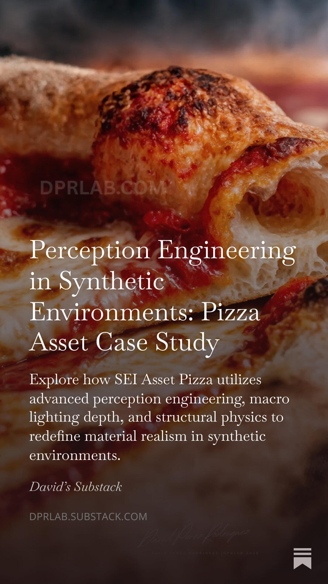 Perception Engineering in Synthetic Environments: Pizza Asset Case Study dprlab-synthetic-environment-infrastructure-perception-engineering-case-study